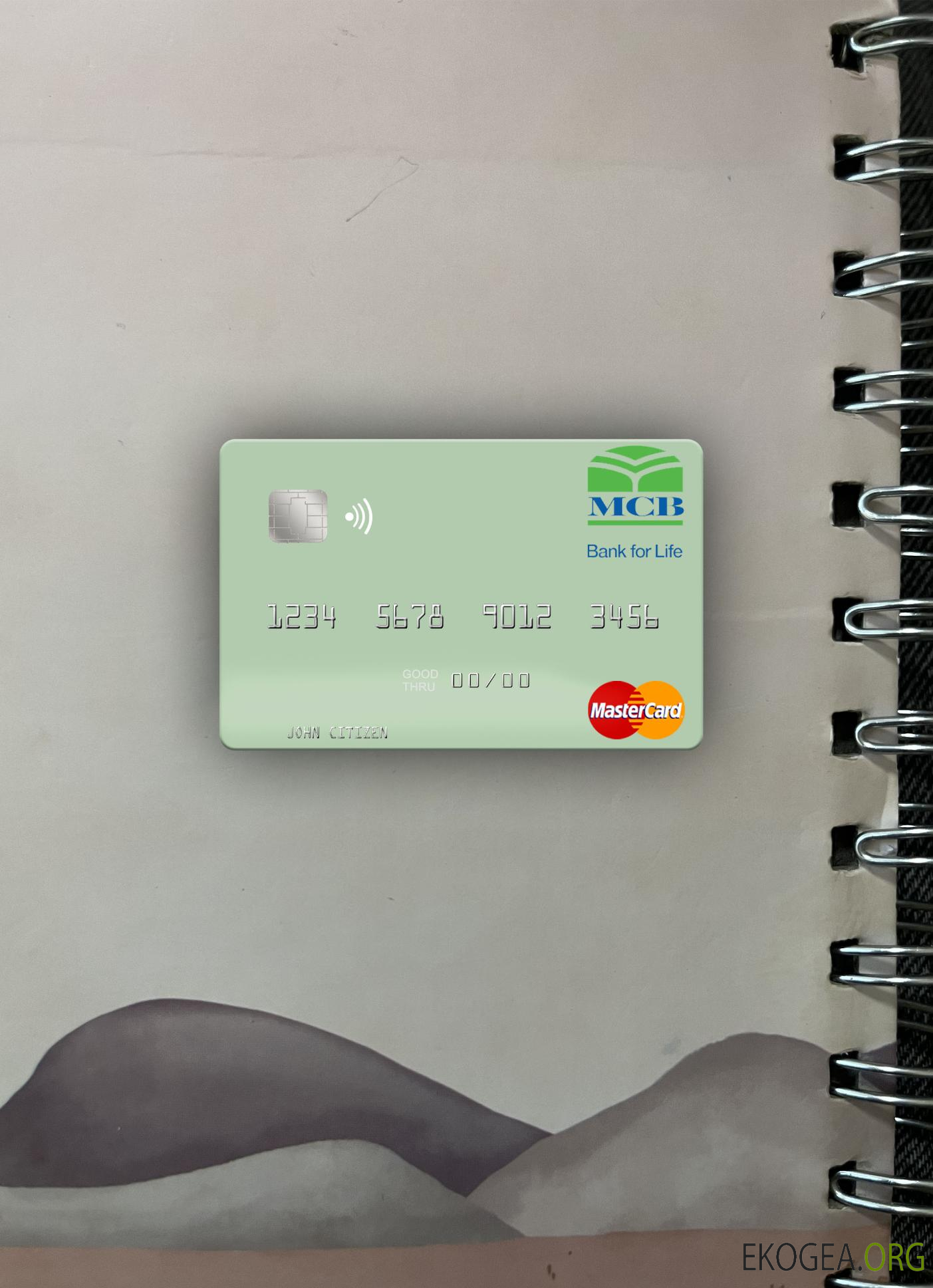 Emirats Arabes Unis MCB Bank mastercard photolook recto